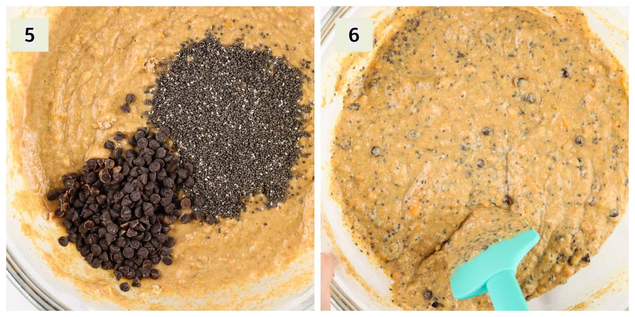 Process shots to making sweet potato cake. 