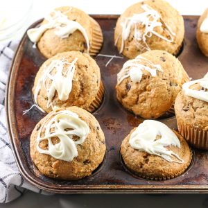 Staged shot of healthy muffins.