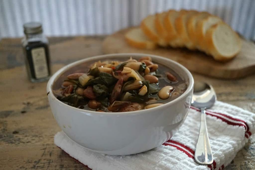 Heirloom Bean & Spinach Soup - Vegan GF - Shaw's Simple Swaps