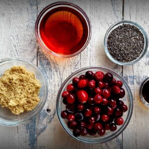 Cranberry Chia Jam Ingredients from Shaw Simple Swaps