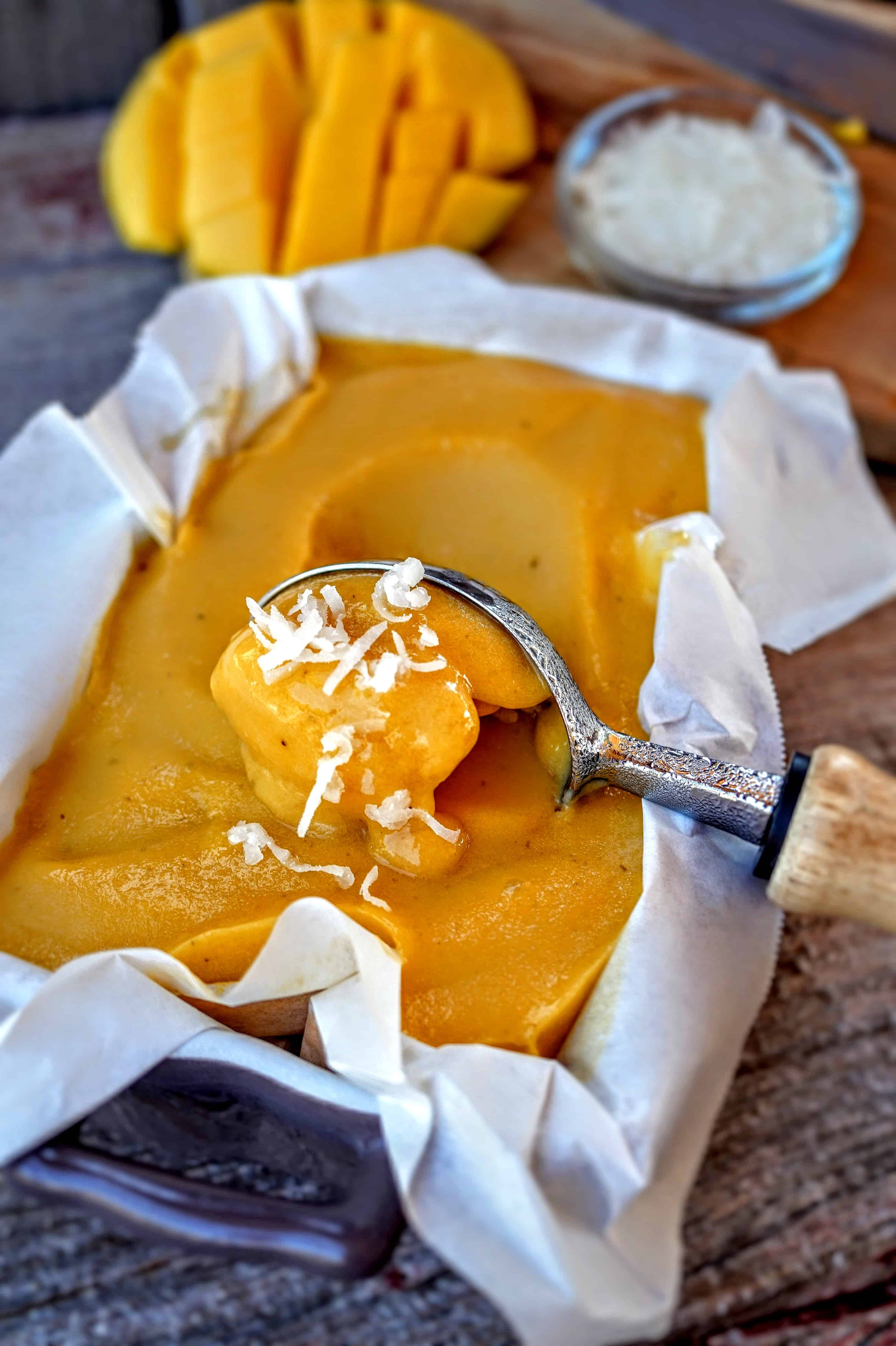 Mango Banana Sorbet - No Added Sugar @shawsimpleswaps