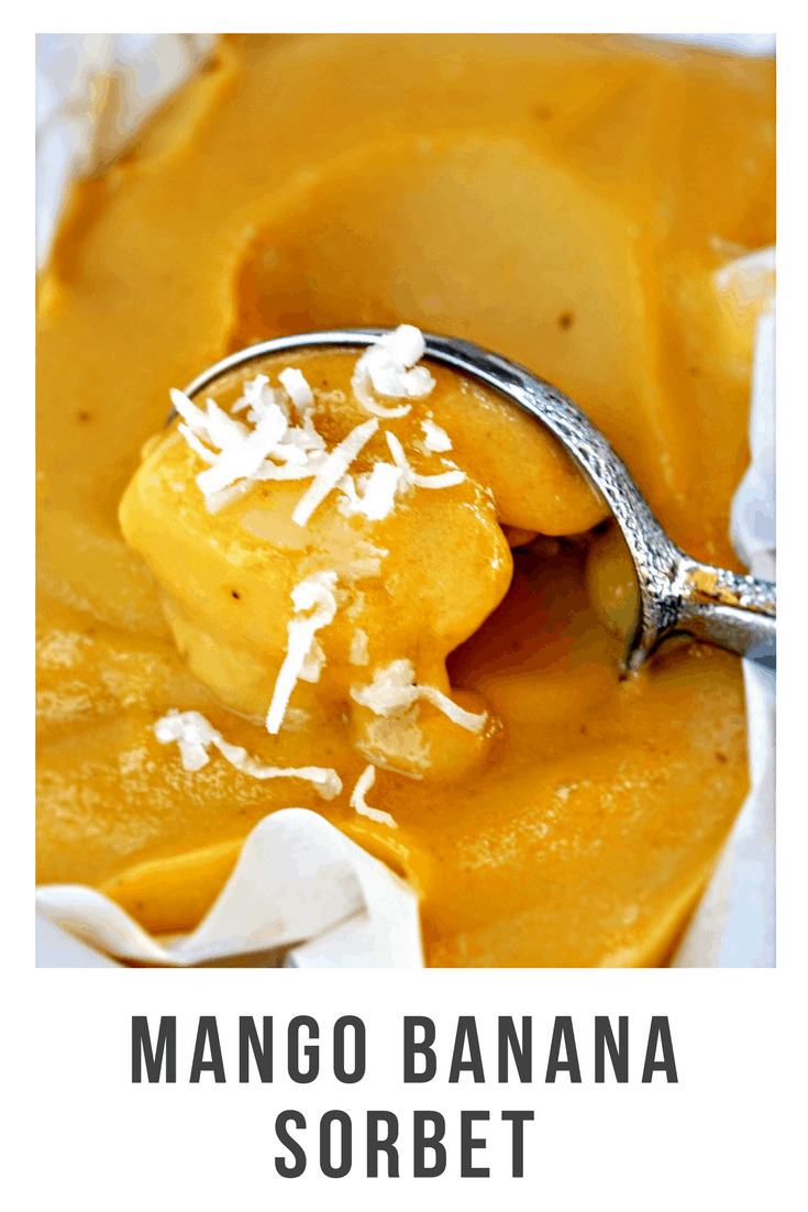 Mango Banana Sorbet - No Added Sugar @shawsimpleswaps