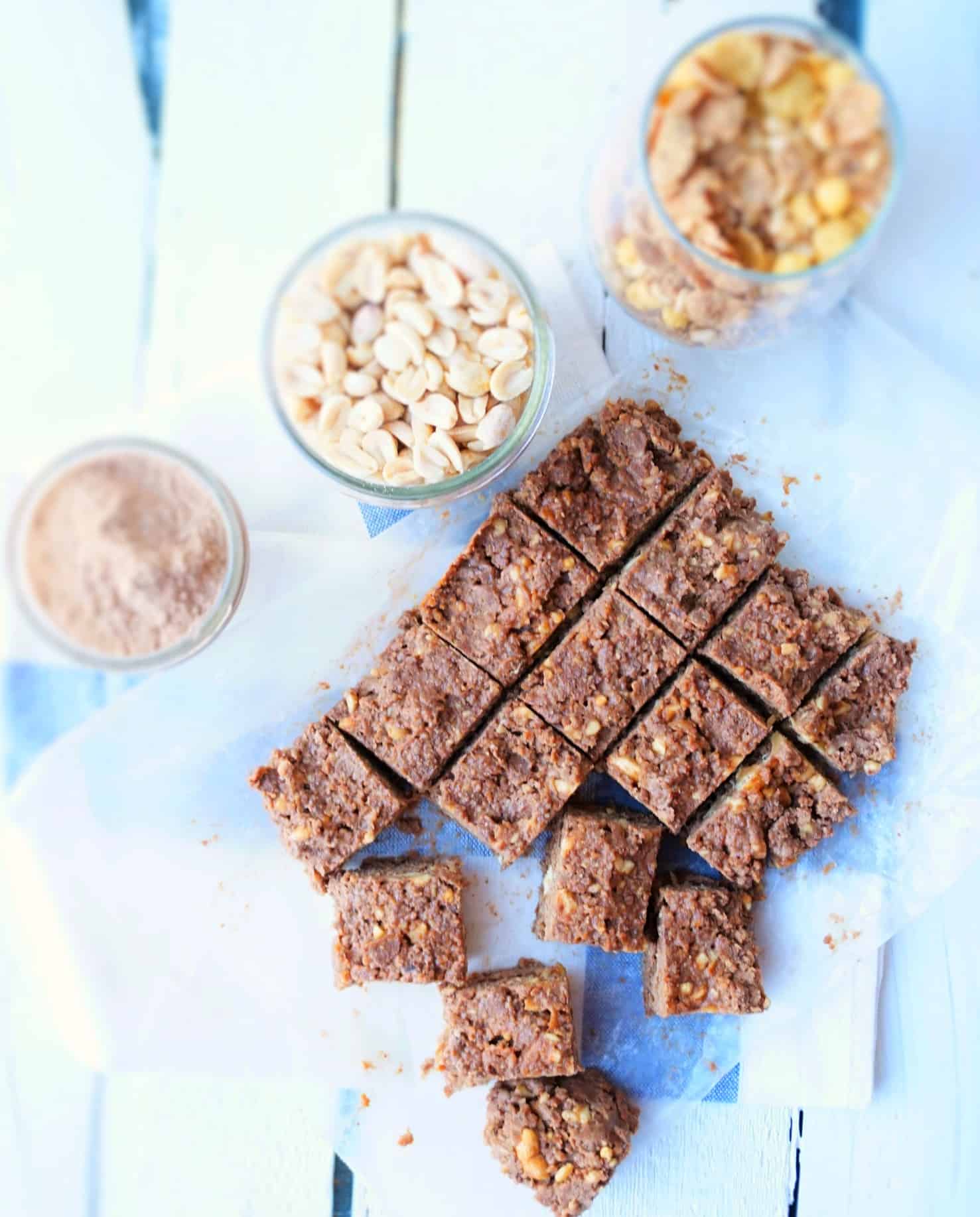 Raw Chocolate Peanut Butter Protein Bars Shaws Simple Swaps 2