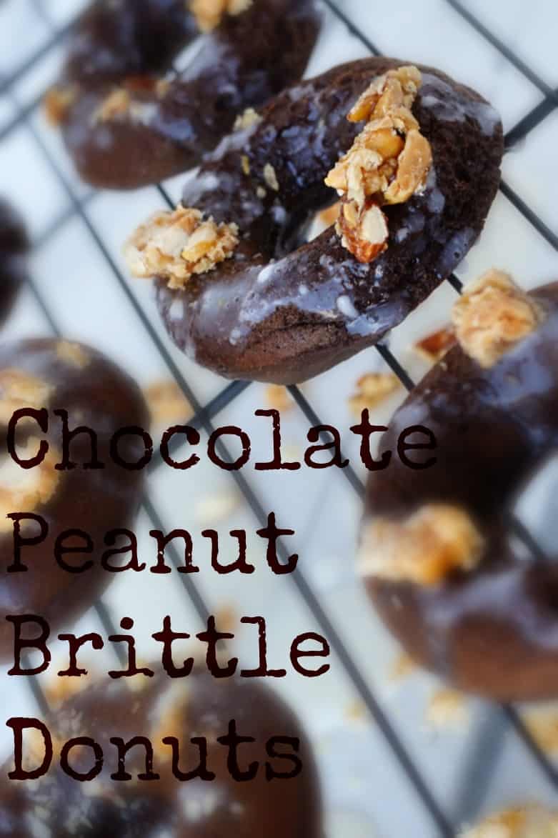 chocolate peanut brittle baked donuts shaws simple swaps 5