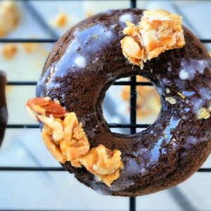 chocolate peanut brittle donut shaws simple swaps