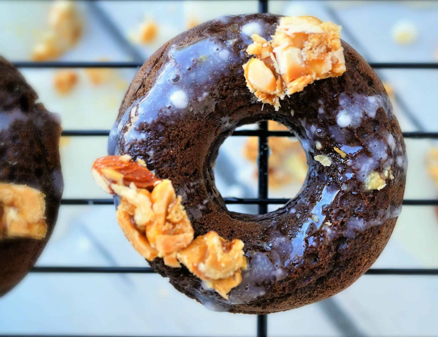 chocolate peanut brittle donut shaws simple swaps