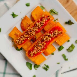 Dukkah with Italian Herbs over Polenta Fries Shaw Simple Swaps