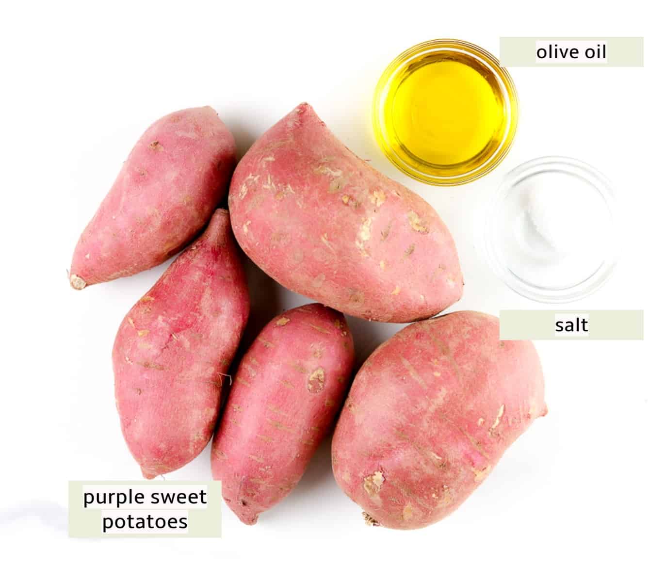 Image of ingredients needed to make papas fritas.