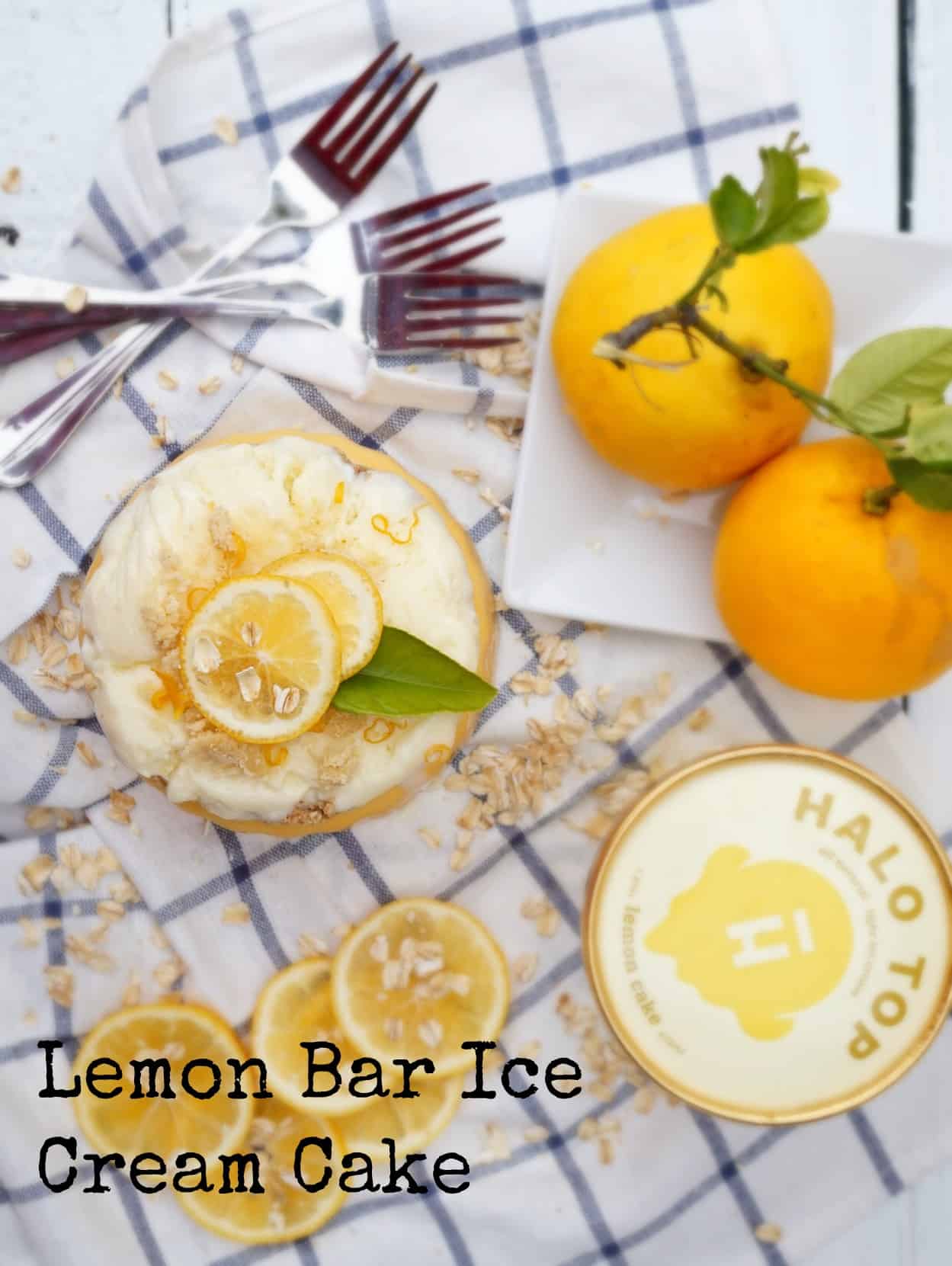 Lemon Bar Ice Cream Cake Shaws Simple Swaps 2