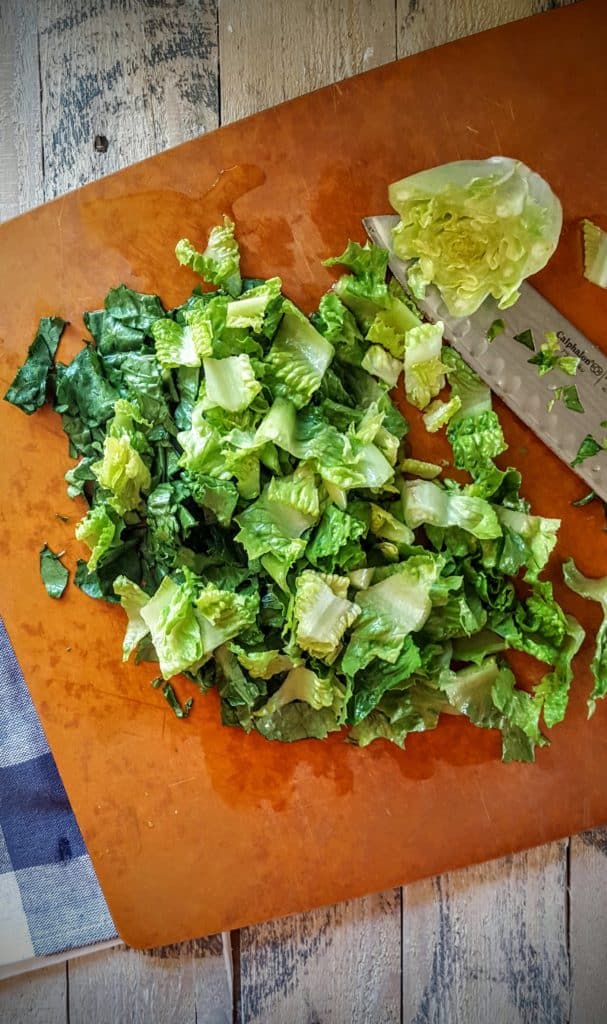 broiled-romaine-salad-with-diced-tomatoes-and-fresh-dill-shaw-simple