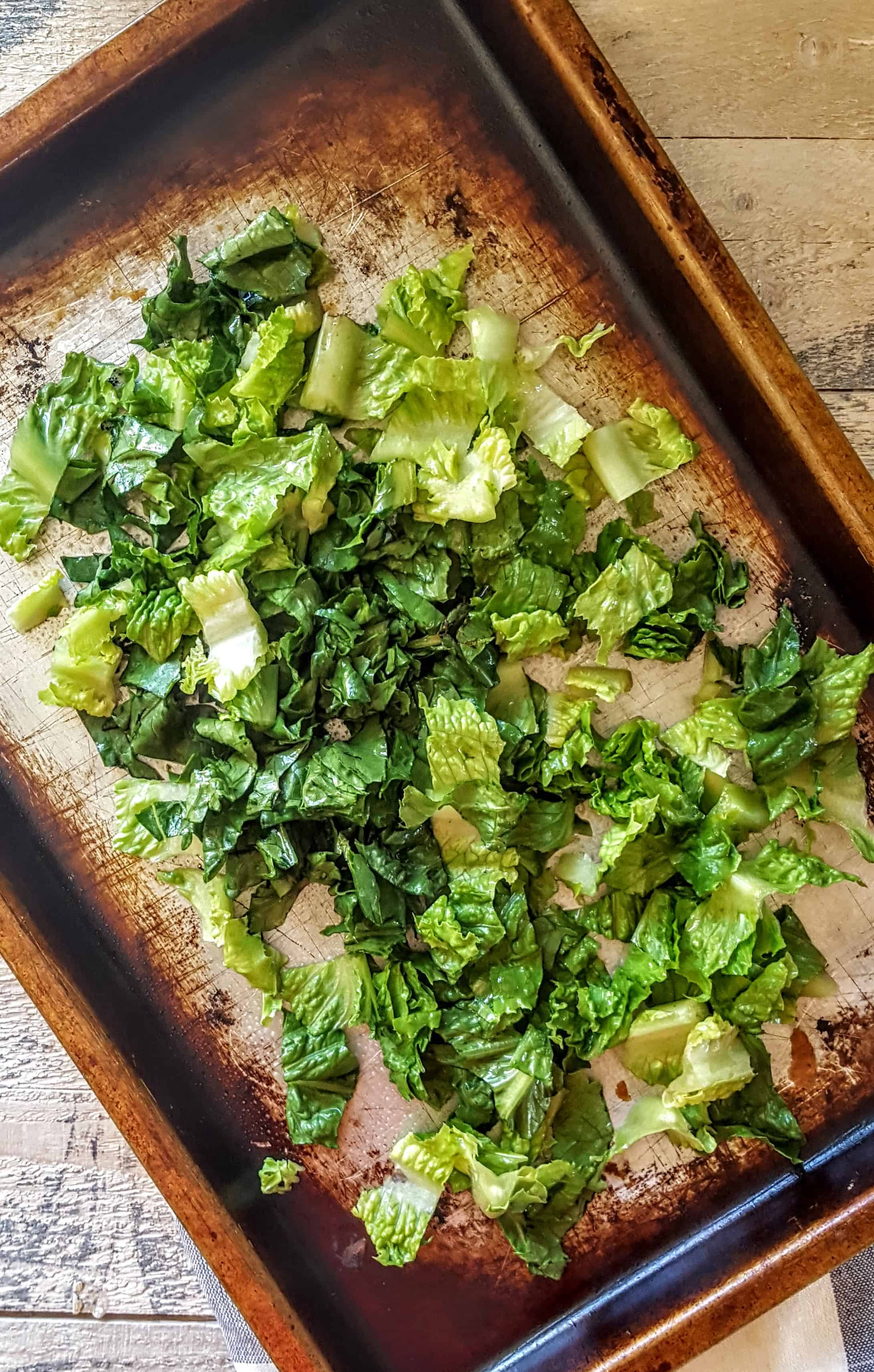 Broiled Romaine Salad with Diced Tomatoes and Fresh Dill - Shaw's Simple Swaps