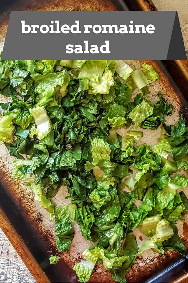 Broiled Romaine Salad with Diced Tomatoes and Fresh Dill- Shaws Simple Swaps