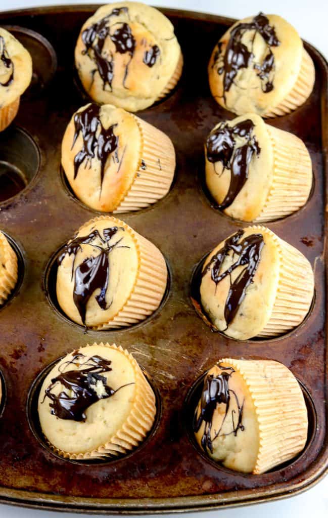 Image of dozen muffins.