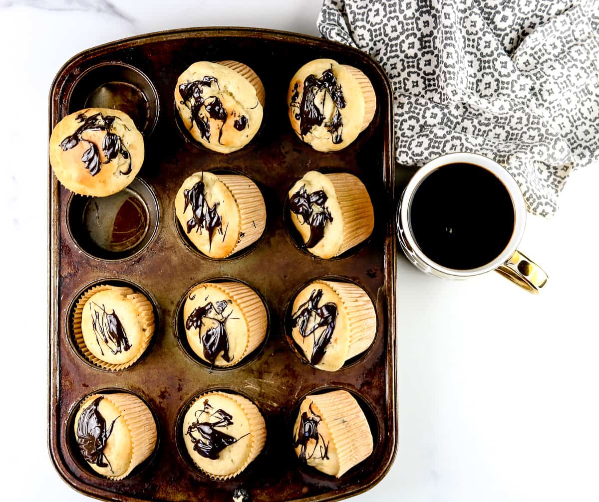 Image of muffins and coffee.