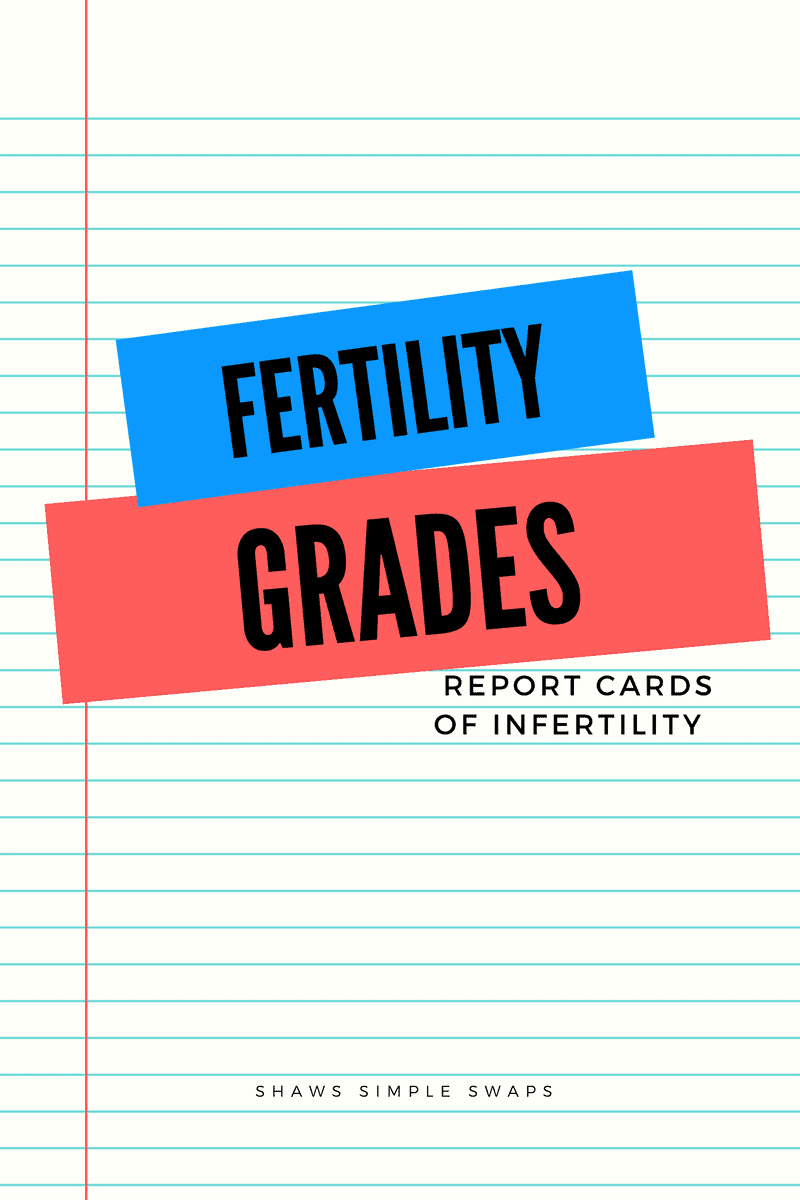 Fertility Grades - Report Cards of Infertility - Shaws Simple Swaps