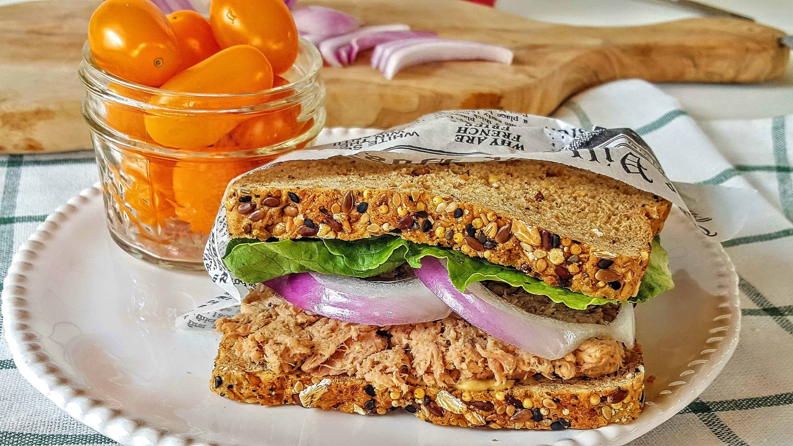 Healthy Tuna Salad @shawsimpleswaps #ad #sabraspreads