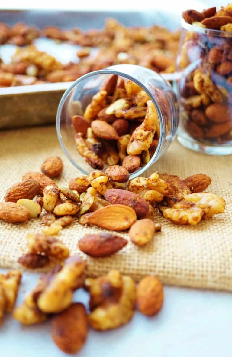 Pumpkin Pie Spiced Nuts + Healthy Sugar Alternative