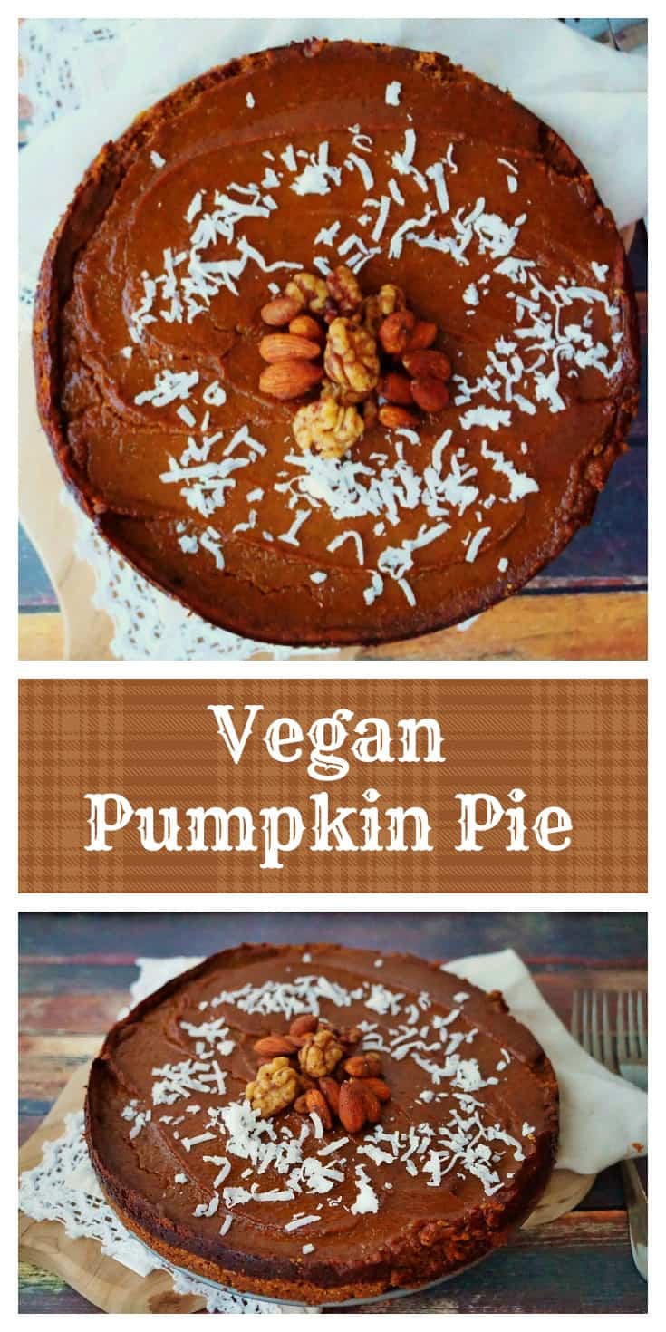 Vegan Pumpkin Pie + 15 Vegan Thanksgiving Recipes that the whole family can enjoy! @shawsimpleswaps