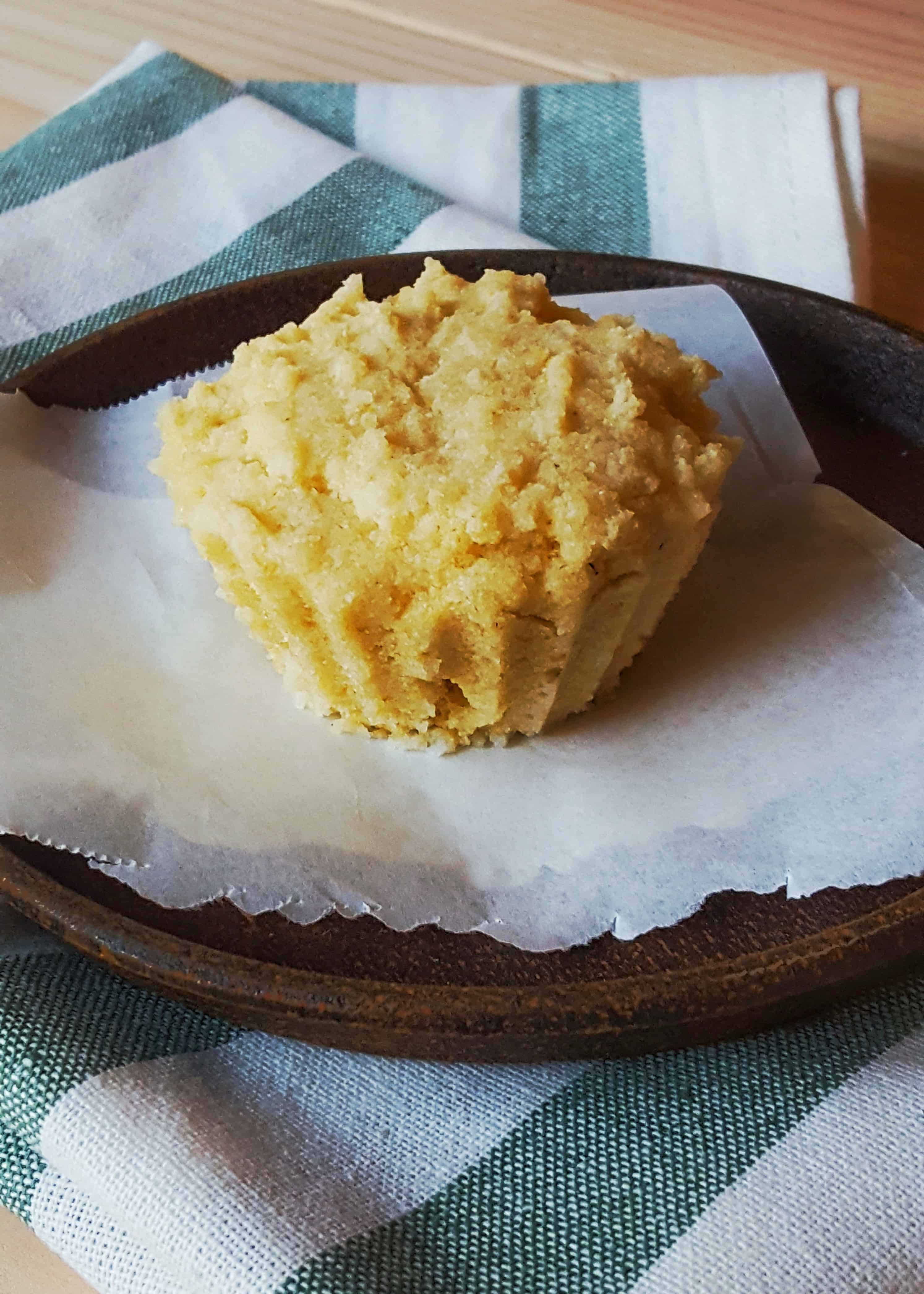 Healthy Microwave Cornbread Muffin - Ready in 90 seconds flat!