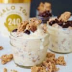 Chocolate Chip Cookie Dough Ice Cream Blizzard - A healthy, low calorie treat to enjoy all year long! GF, Soy Free, Nut Free- @shawsimpleswaps #HaloTop #ad