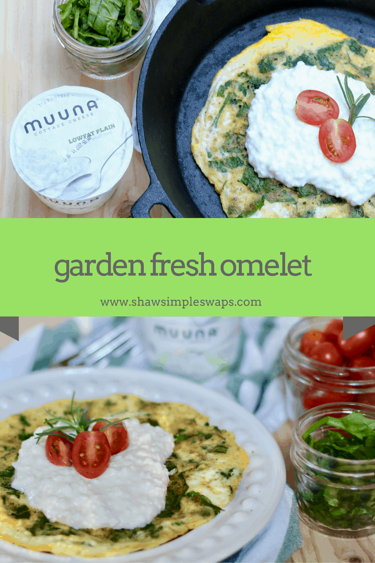 Garden Fresh Omelet- High protein, low carb and full of flavor! Gluten Free too! @shawsimpleswaps