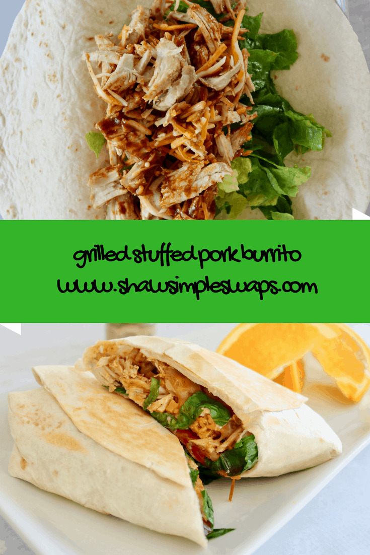 Grilled Stuffed Pork Burrito - Gluten Free & Vegan Options Available! @shawsimpleswaps