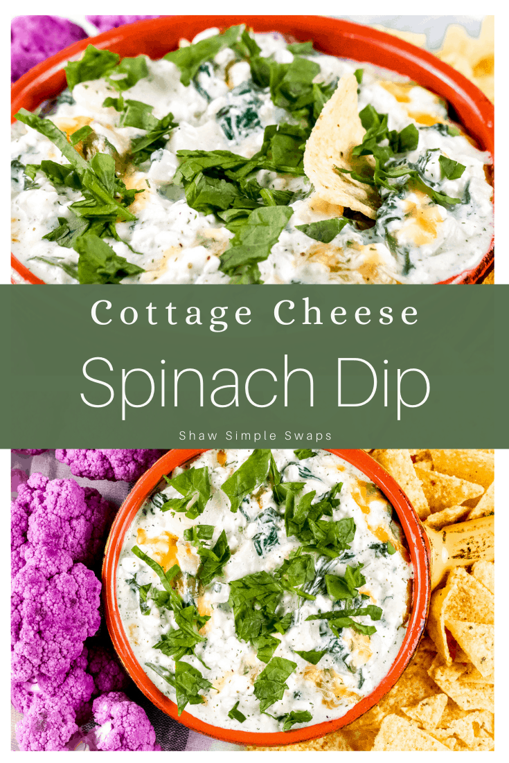 Cottage Cheese Spinach Dip Healthy High Protein Shaw Simple Swaps