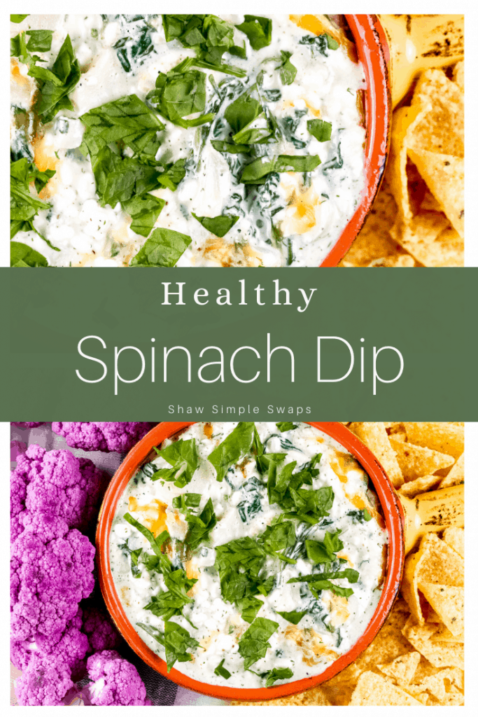 Cottage Cheese Spinach Dip - Healthy, High Protein - Shaw Simple Swaps