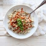 Sriracha Sesame Udon Noodles with Ground Turkey @shawsimpleswaps