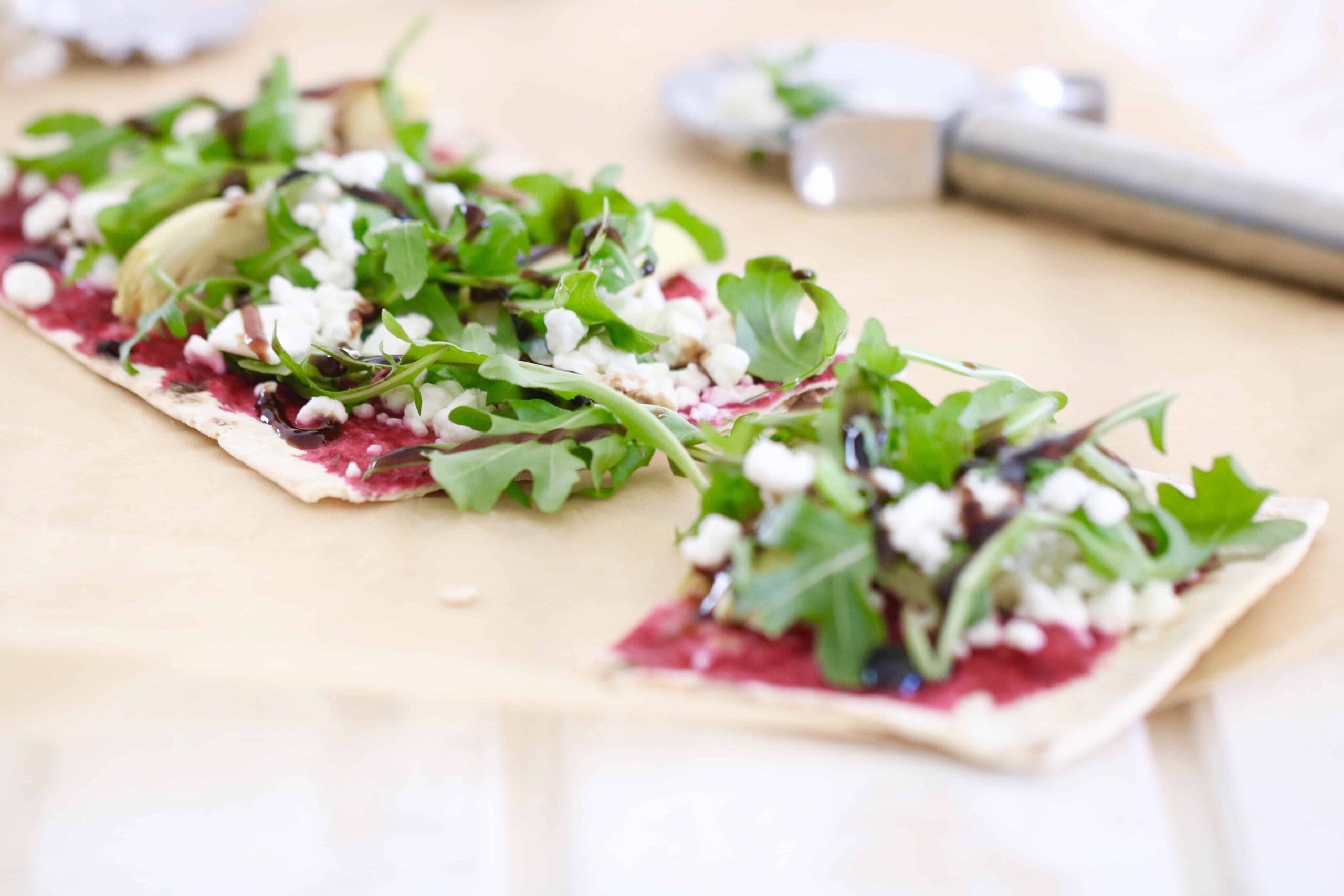 Goat Cheese, Artichoke & Pickled Beet Artisan Pizza @shawsimpleswaps