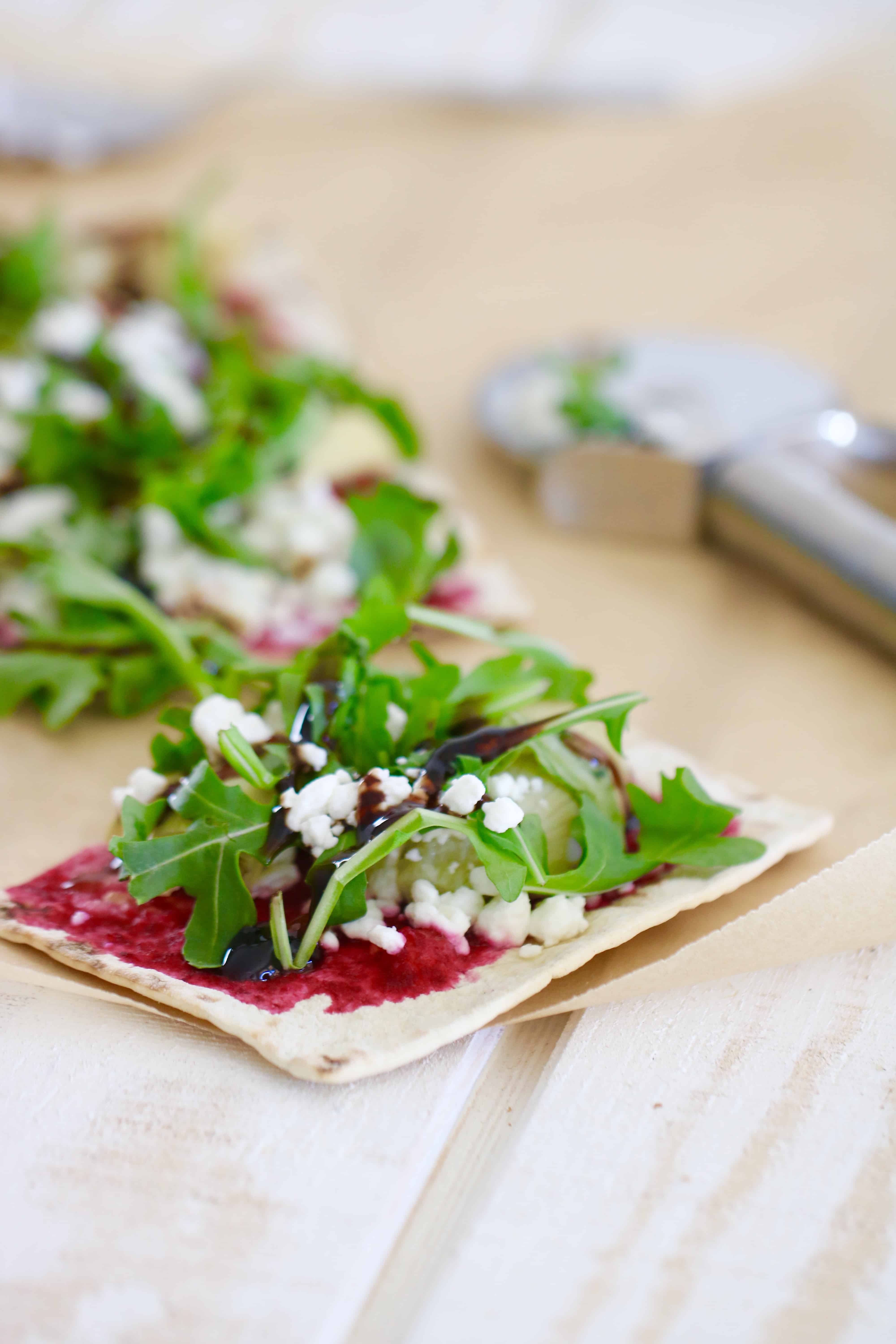 Goat Cheese, Artichoke & Pickled Beet Artisan Pizza @shawsimpleswaps