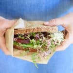 Deluxe Veggie Sandwich with Goat Cheese & Pickled Beets @shawsimpleswaps