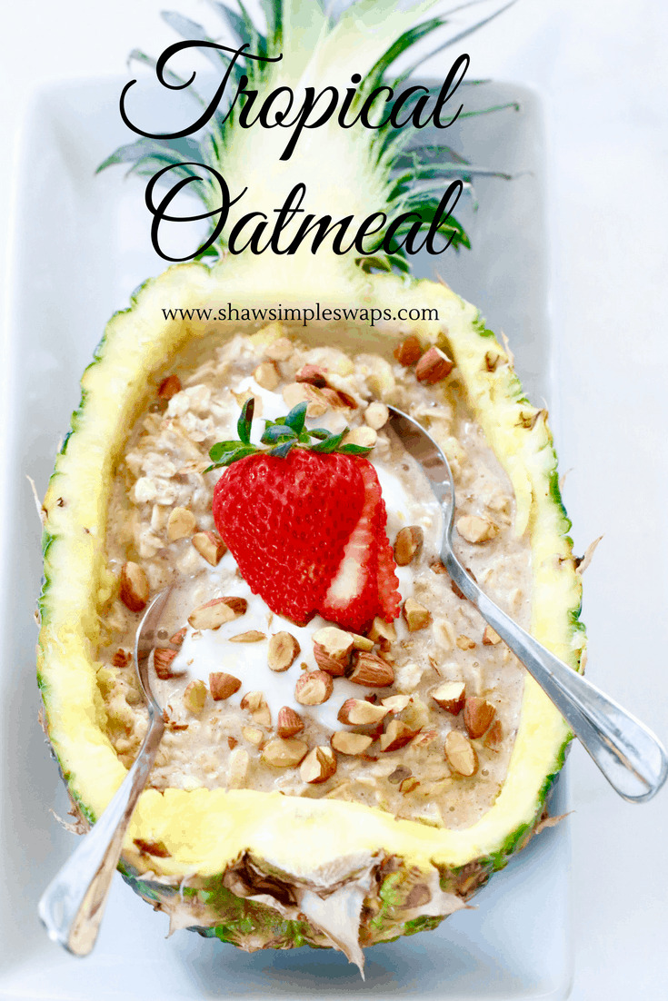 Tropical Oatmeal - An Escape to Paradise! @shawsimpleswaps