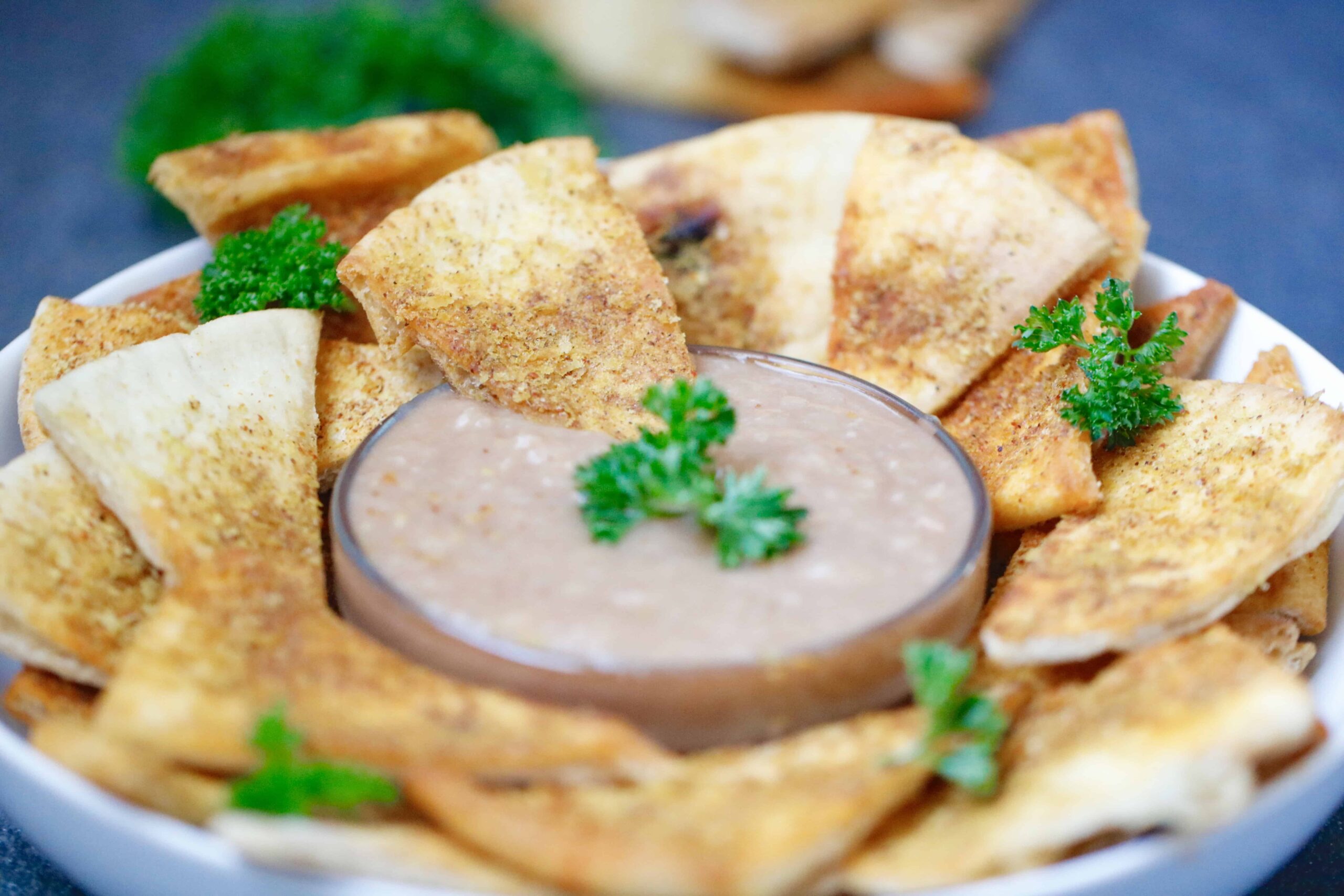 Chili Cheese Pita Wedges + BBQ Hummus Dip @shawsimpleswaps