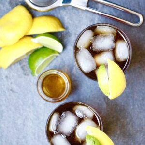 Bourbon Iced Tea with a Lemon Lime Splash @shawsimpleswaps