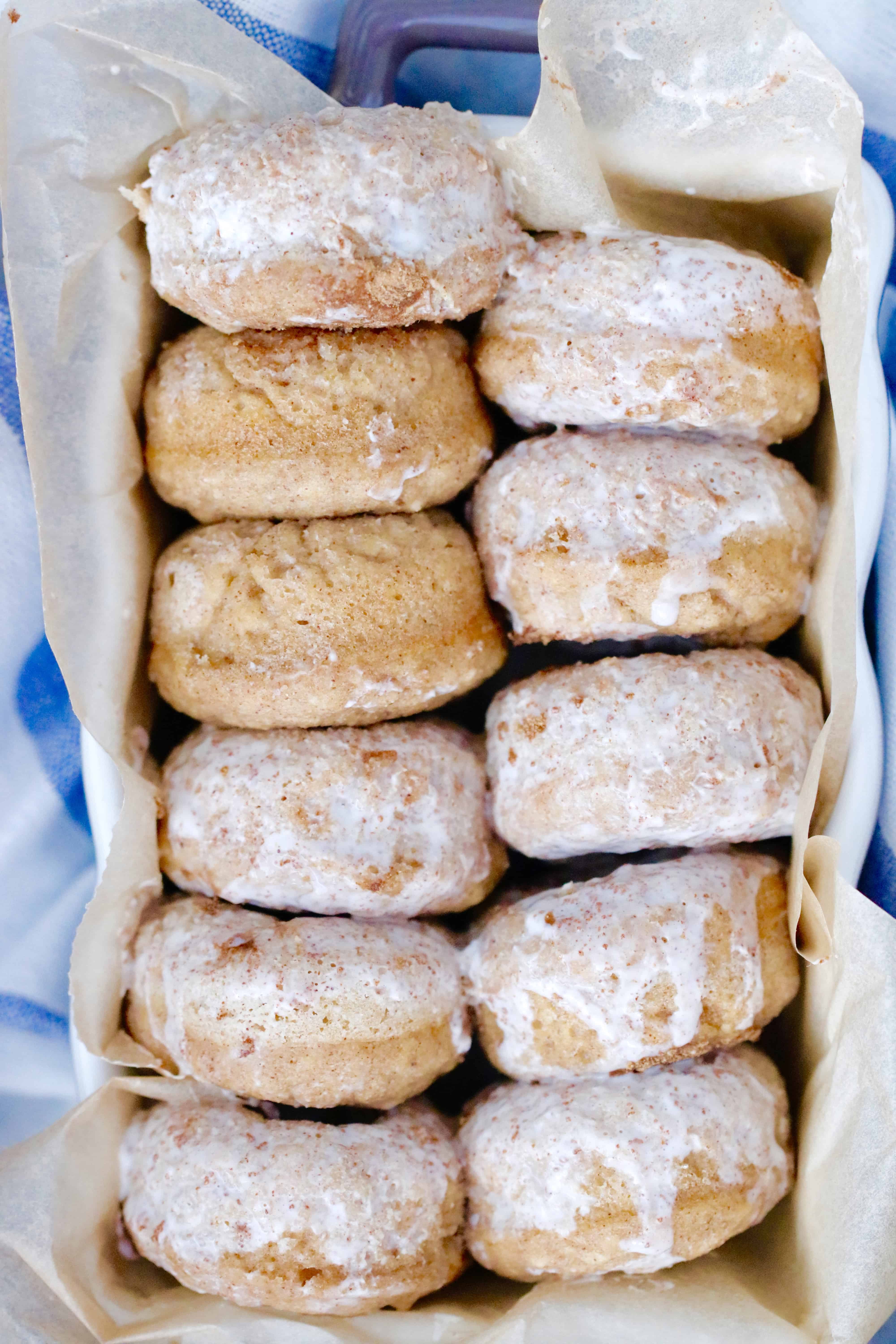 Mini Maple Cinnamon Pancake Donuts  @shawsimpleswaps