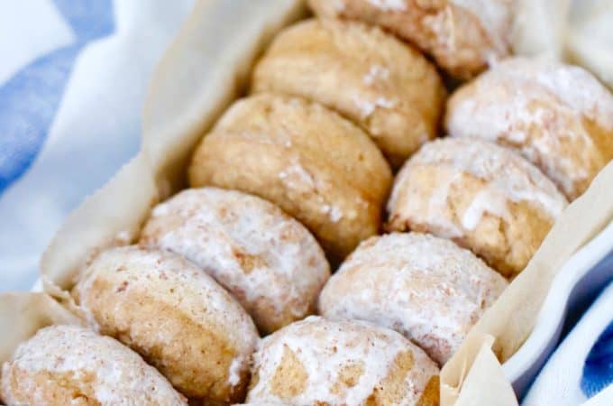 Mini Maple Cinnamon Pancake Donuts @shawsimpleswaps