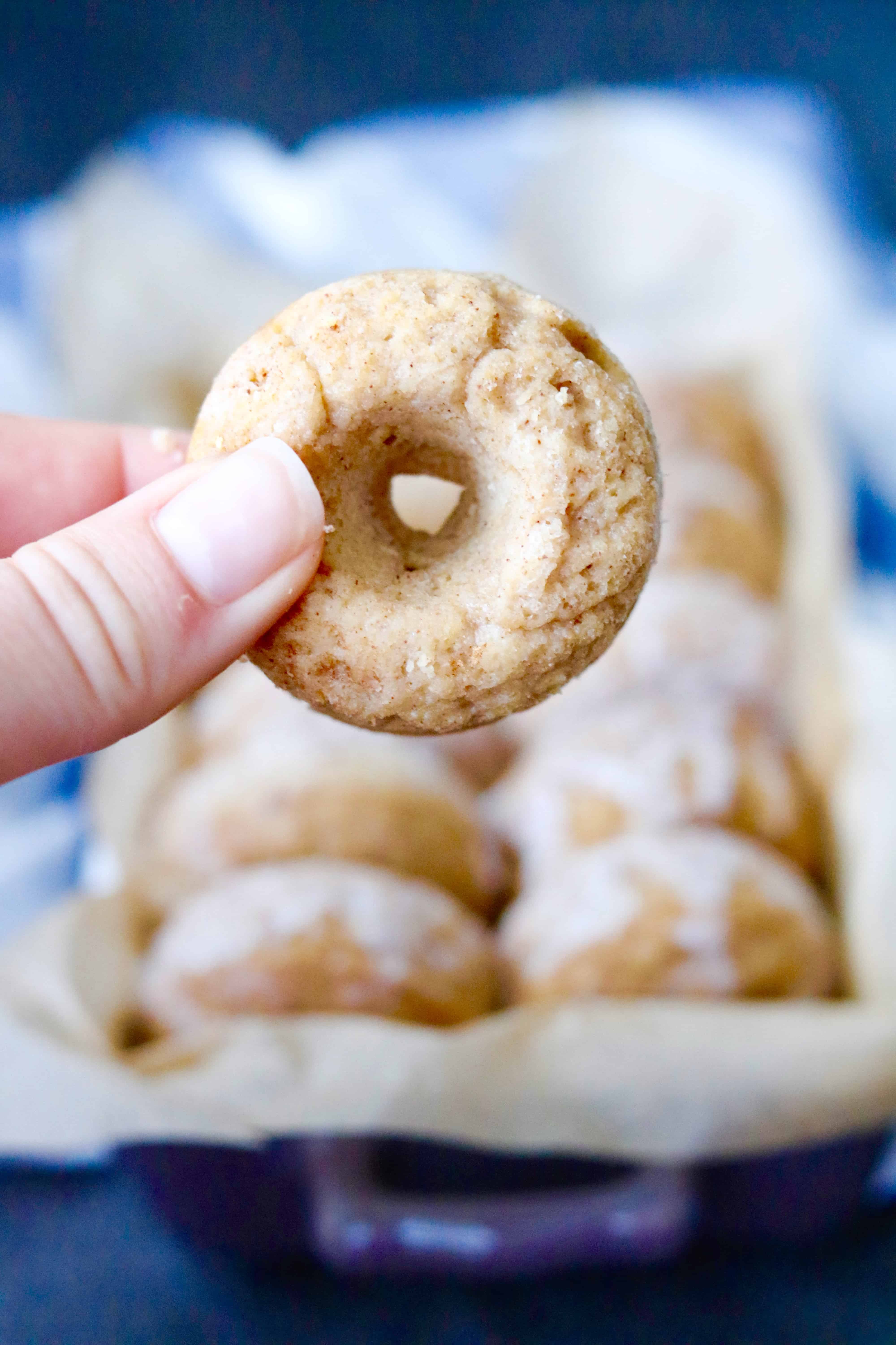 Mini Maple Cinnamon Pancake Donuts  @shawsimpleswaps