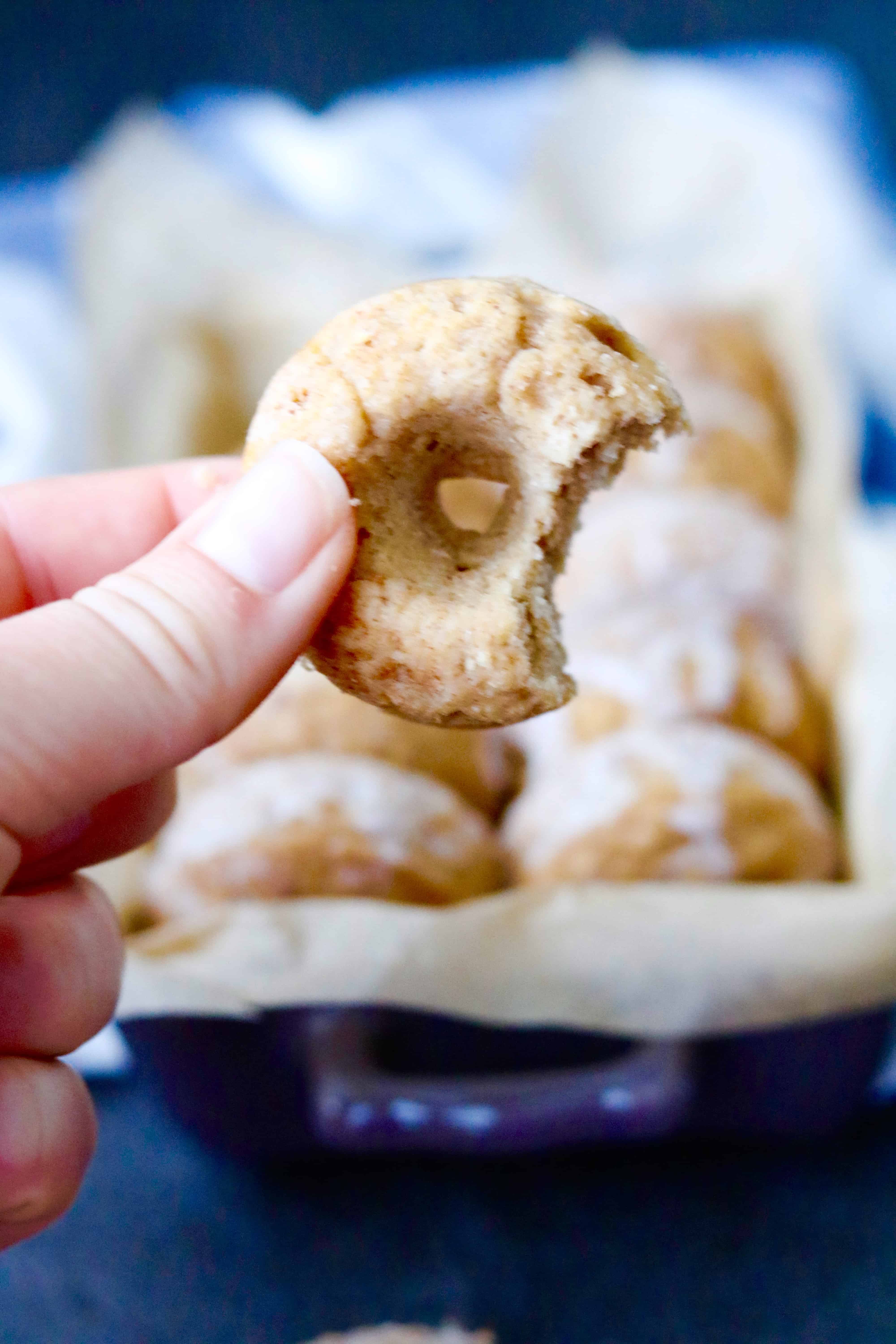 Mini Maple Cinnamon Pancake Donuts  @shawsimpleswaps