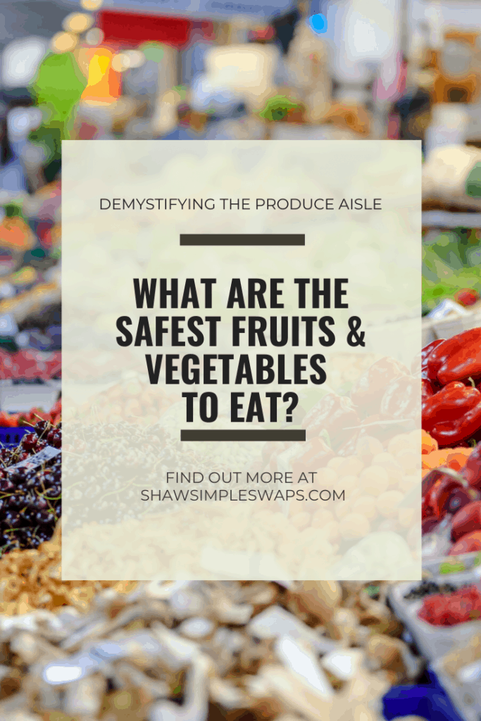 Demystifying the Produce Aisle- A thorough review of the safety of fruits and vegetables. #safeproduce #cleanproduce #plantbased #clean15 #dirtydozen