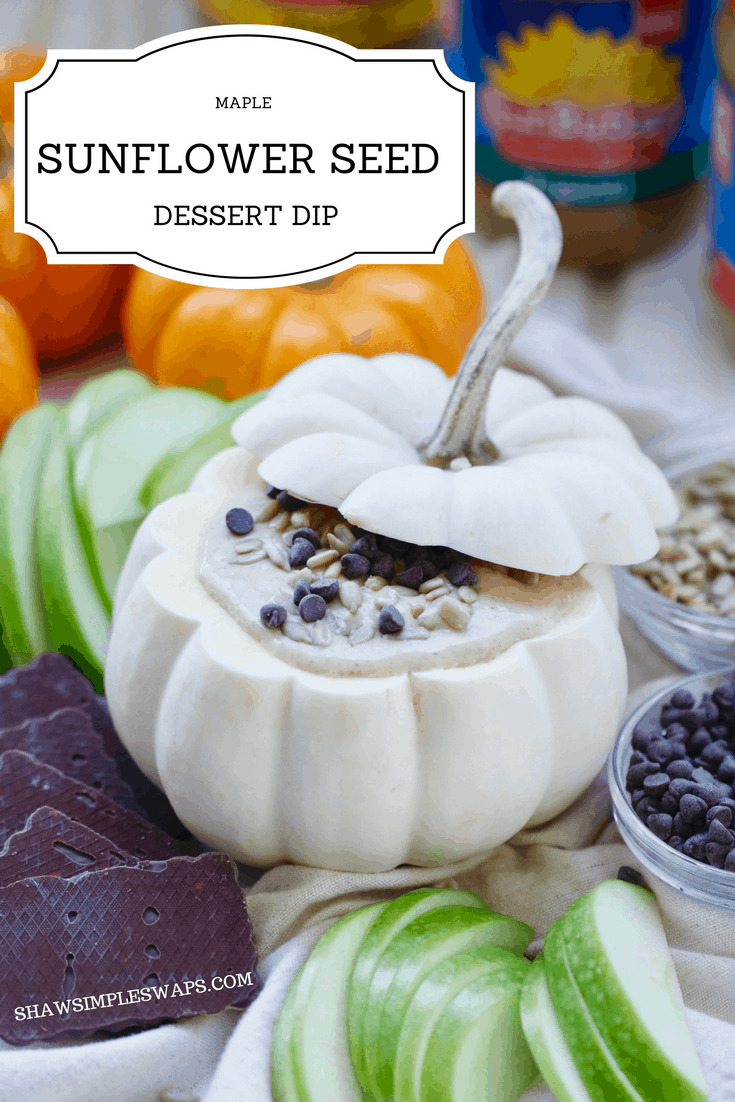 Maple Sunflower Seed Dessert Dip - Tree Nut, Peanut & Gluten Free @shawsimpleswaps