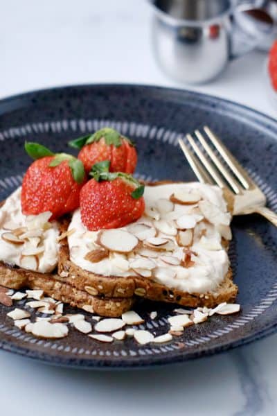 Peanut Butter French Toast with a Thick and Creamy Maple Yogurt Frosting @shawsimpleswaps