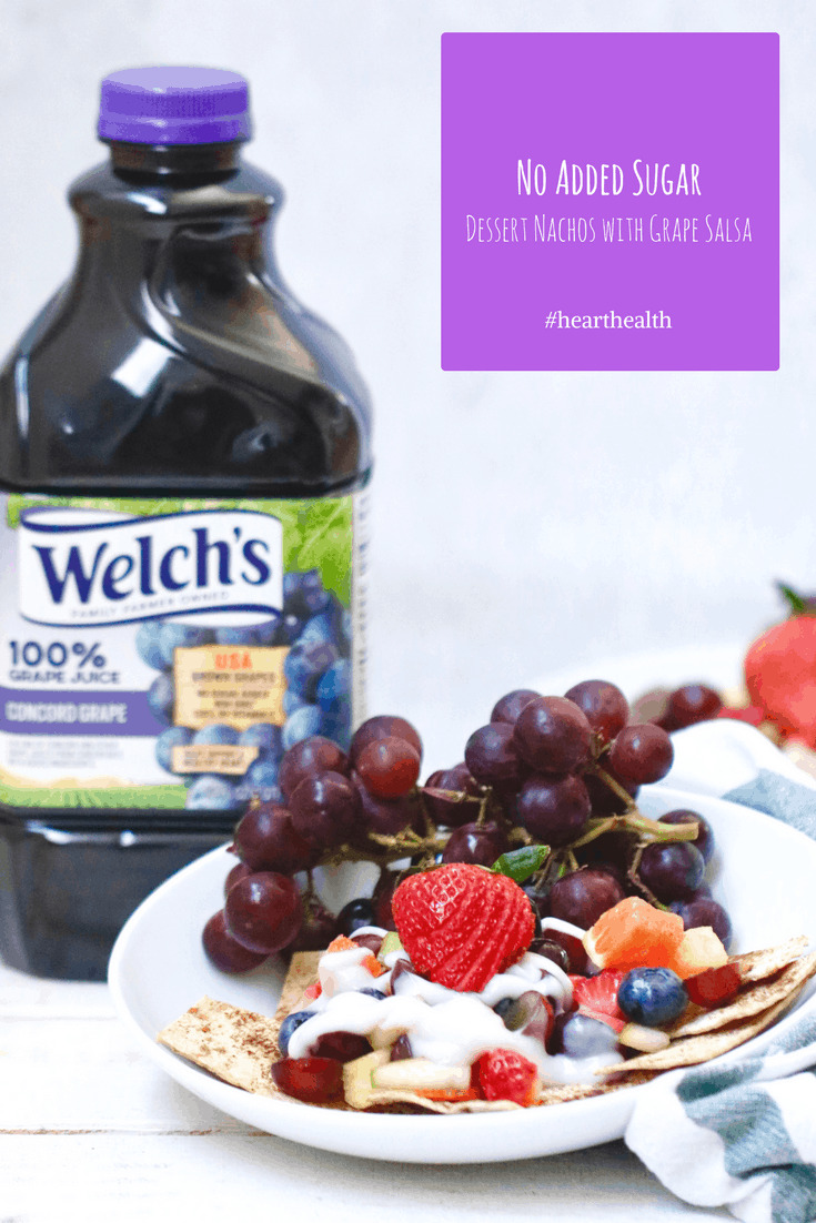 No Added Sugar Dessert Nachos with Welch’s Grape Juice Salsa @shawsimpleswaps