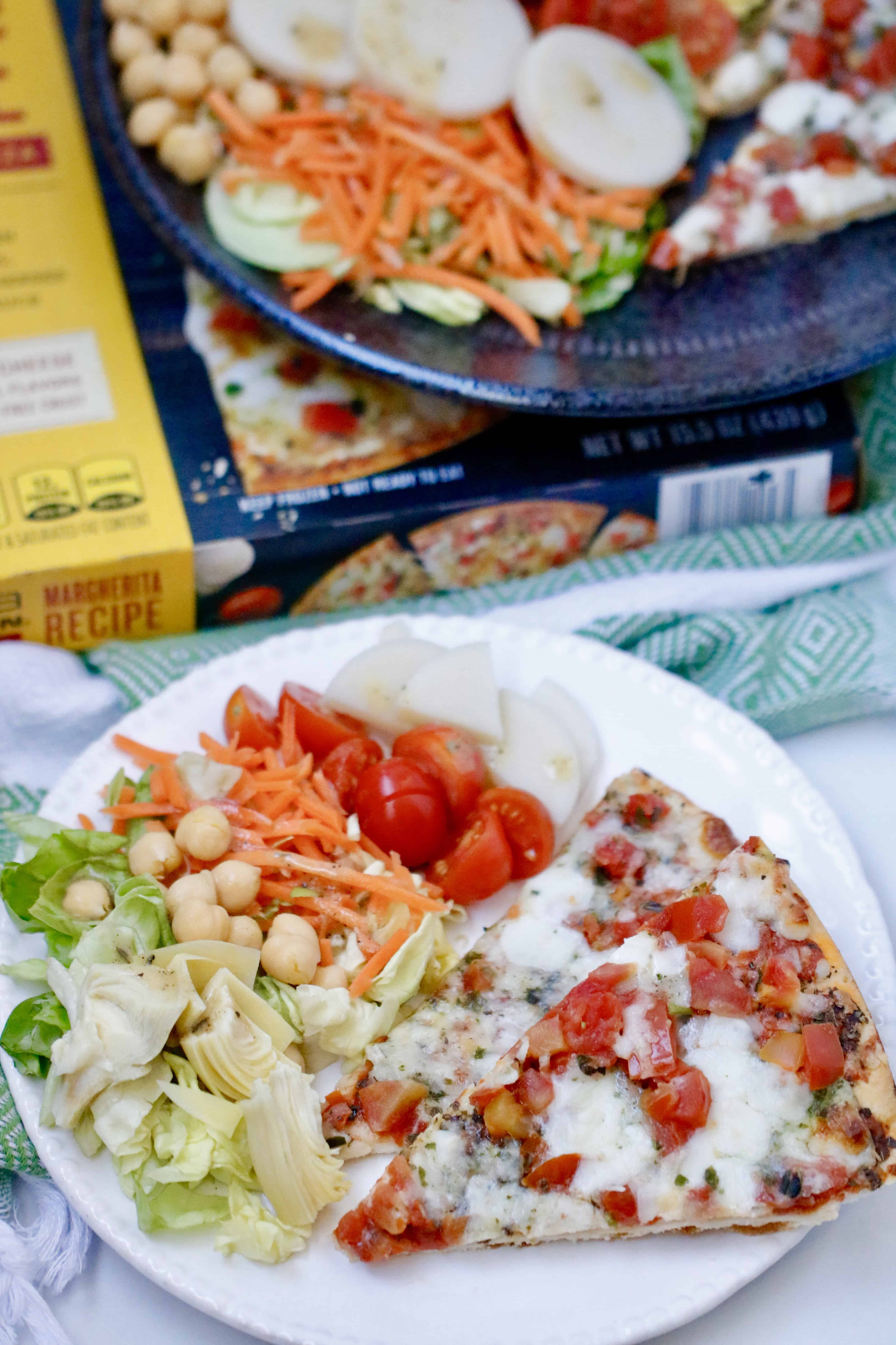 Balance Your Plate - Steakhouse Chopped Salad & California Pizza Kitchen Frozen Crispy Thin Crust Margherita Pizza @shawsimpleswaps