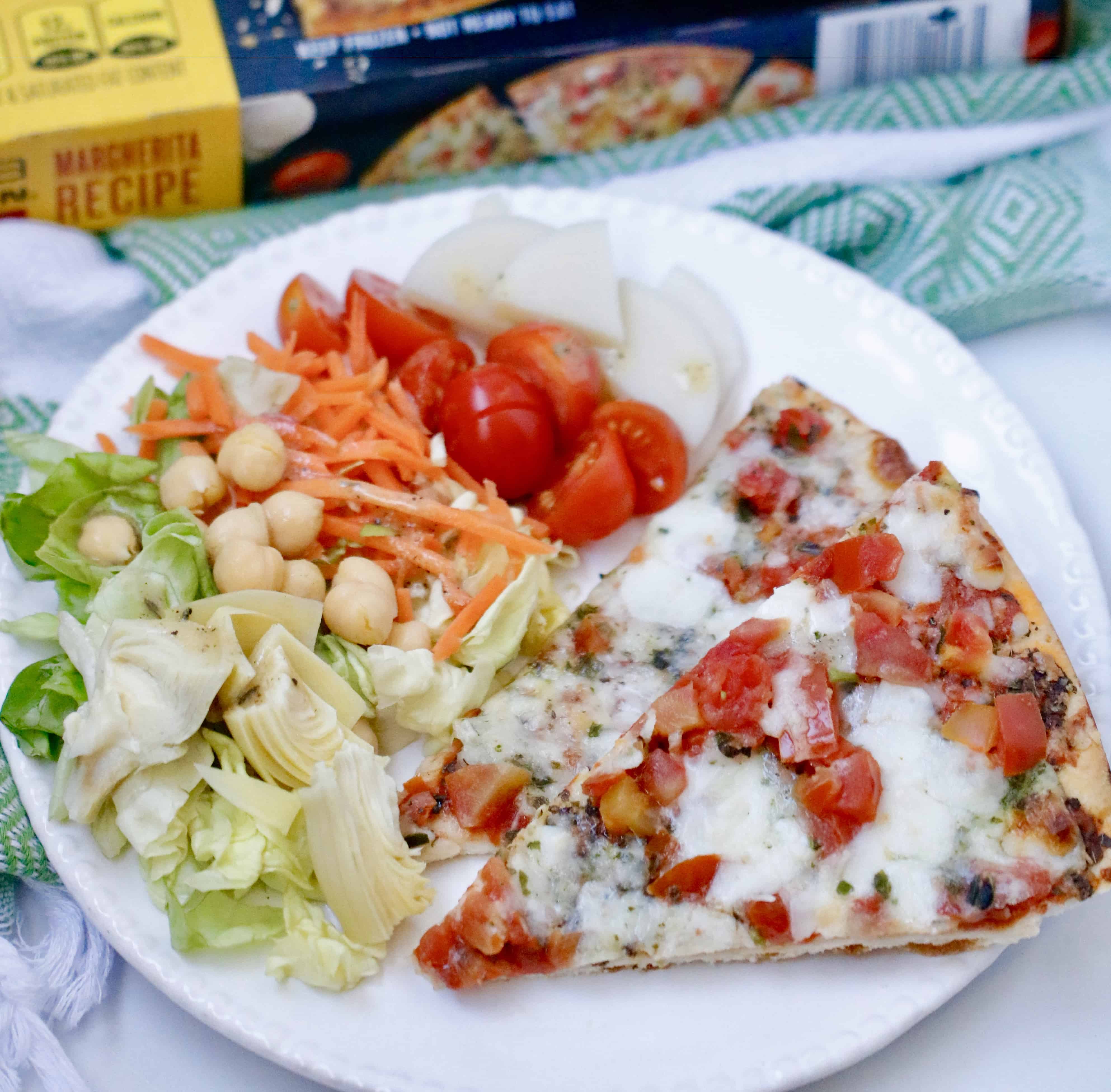 Steakhouse Chopped Salad & CPK Thin Crust Margherita Pizza