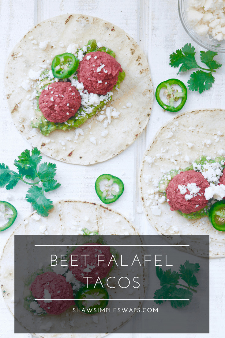 Turn Up Da Beet Falafel Tacos @shawsimpleswaps