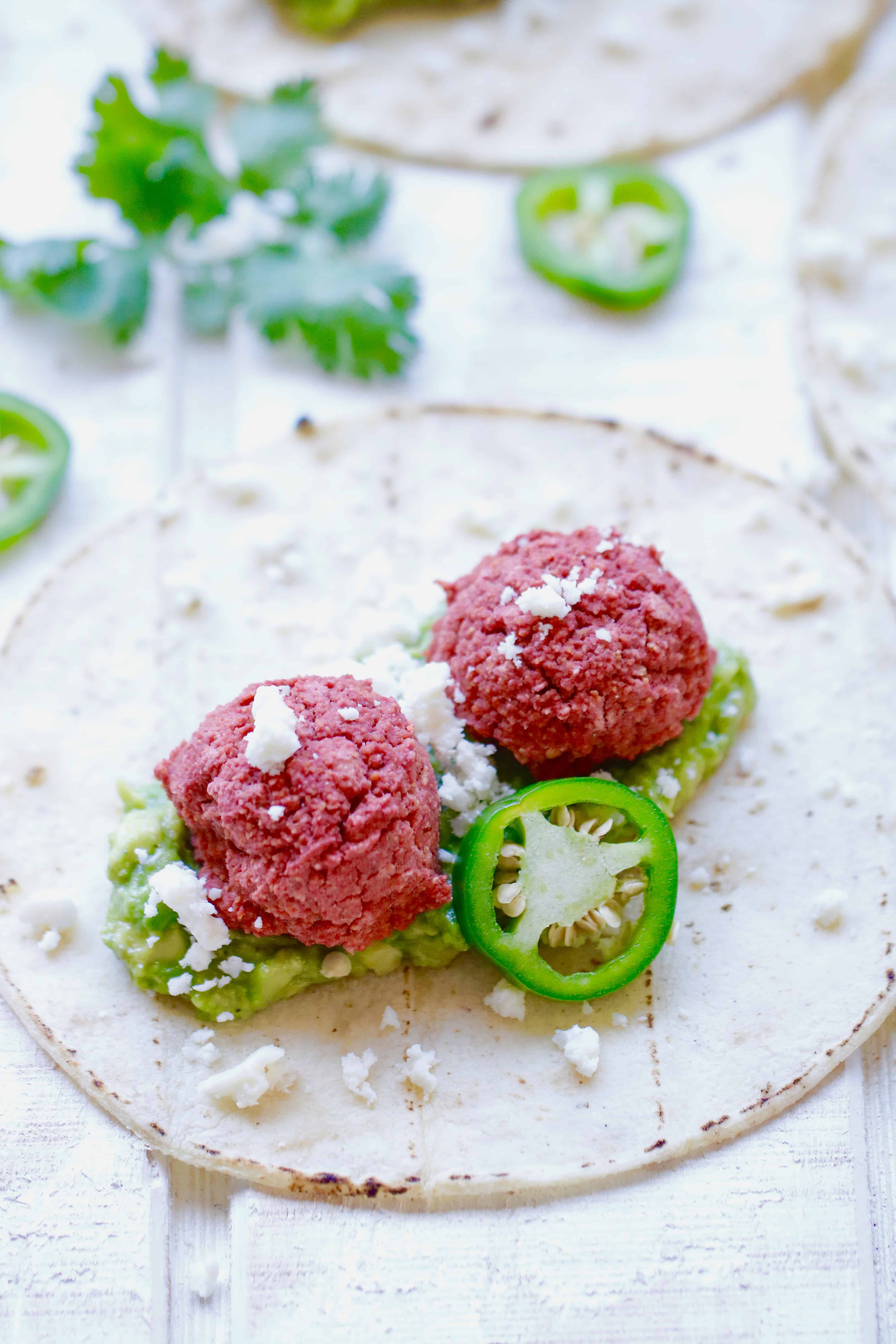 Turn Up Da Beet Falafel Tacos @shawsimpleswaps