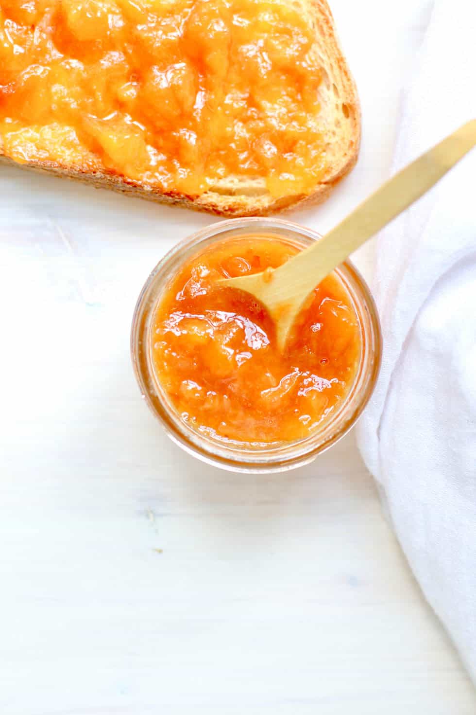 Photo of peach jam by Marisa Moore.
