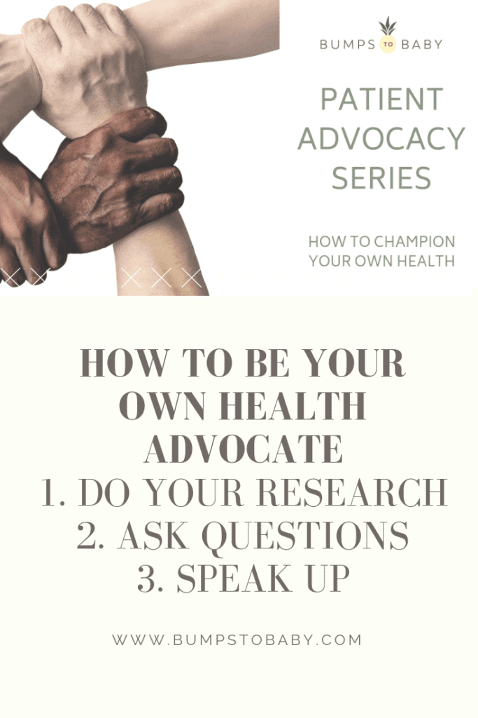 Patient Advocacy - Three ways to champion your health and be a patient advocate! @bumps2baby #ivf #womenshealth #ttccommunity #patientrights #healthcare