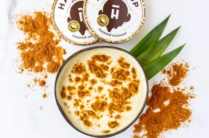 Golden Milk Latte - Dairy Free, Vegan @shawsimpleswaps